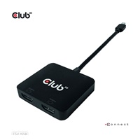 Club3D Video hub MST USB-C na 2xHDMI + USB-C PD 3.0, 4K60Hz