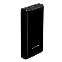 ADATA PowerBank C20, 20000mAh, 3.7A, černá (74Wh)