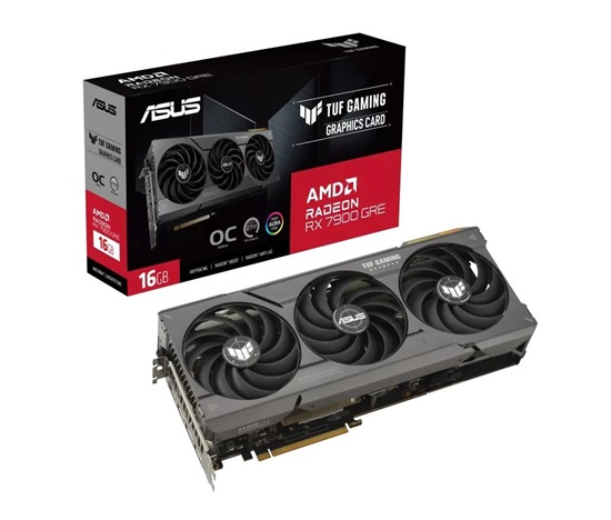 ASUS VGA AMD Radeon RX 7900 GRE TUF GAMING OC 16G, 16G GDDR6, 3xDP, 1xHDMI