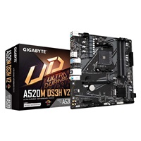 BAZAR - GIGABYTE MB Sc AM4 A520M DS3H V2, AMD A520, 4xDDR4, 1xHDMI, 1xDP, mATX - Po opravě (Bez příšlušenství)