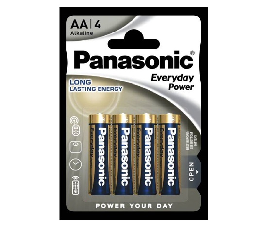 Panasonic Alkalická baterie LR6EPS/4BP Everyday Power (Blistr 4 ks)