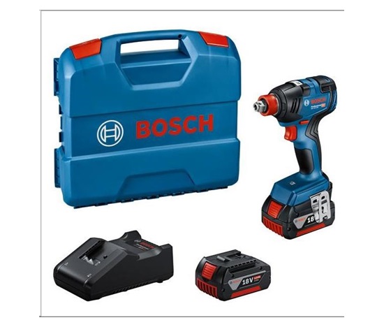 Bosch GDX 18V-200 Akumulátorový rázový utahovák, 2x akumulátor, 1x nabíječka a kufřík