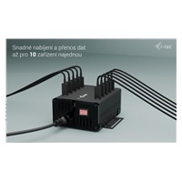 i-tec USB-C/USB-A Metal Charging + data HUB, 15W per port, 10x USB-C