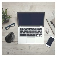 BAZAR-Hama vertikální ergonomická bezdrátová myš EMW-500L, pro leváky, černá - Poškozený obal (komplet )