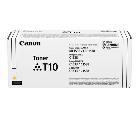 CANON TONER T10 YELLOW pro i-SENSYS X C1533i, C1533iF, C1538i, C1538Fi  (6 000 str.)
