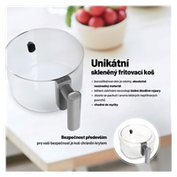 Lauben Glass&Grill Air Fryer 3in1 5500BG - horkovzdušná fritéza