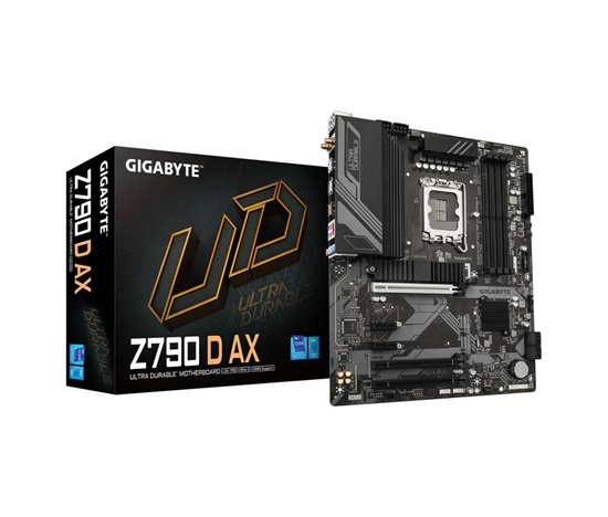 GIGABYTE MB Sc LGA1700 Z790 D AX, Intel Z790, 4xDDR5, 1xDP, 1xHDMI, WI-FI