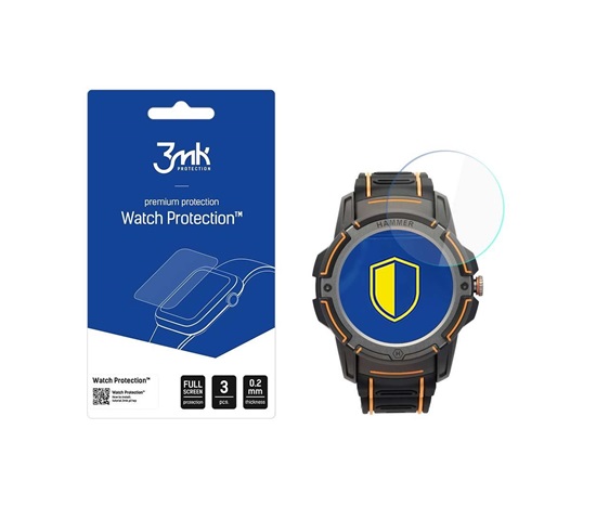 3mk hybridní sklo Watch Protection FlexibleGlass pro Hammer Watch Plus (3ks)