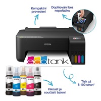 EPSON tiskárna ink EcoTank L1270, 5760x1440dpi, A4, 33ppm, USB, Wi-Fi,Záruka 5 let  po registraci zdarma