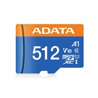 ADATA MicroSDXC karta 512GB Premier UHS-I C10 V10 (R:100/W:25 MB/s) + SD adaptér
