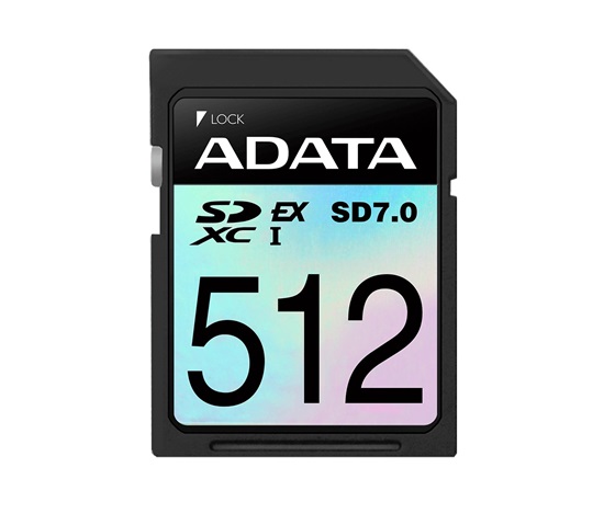 ADATA SDXC karta 512GB Express, PCIe Gen3, UHS-I, C10, V30, (R:800/W:700 MB/s)