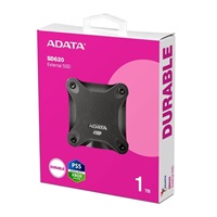 ADATA Externí SSD 1TB SD620, USB Micro-B, USB 3.2 Gen 2, R:520/W:460MB/s, černá