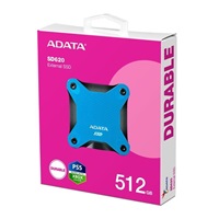 ADATA Externí SSD 512GB SD620, USB Micro-B, USB 3.2 Gen 2, R:520/W:460MB/s, modrá