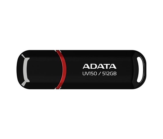 ADATA Flash Disk 512GB UV150, USB 3.2, černá