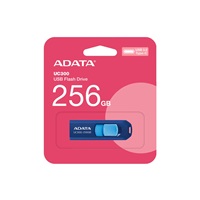 ADATA Flash Disk 256GB UC300, USB-C 3.2, modrá