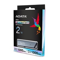 ADATA Flash Disk 2TB UE800, USB-C 3.2, R:1000/W:1000MB/s, stříbrná