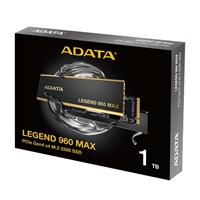 ADATA SSD 1TB LEGEND 960 MAX, PCIe Gen4 x4, M.2 2280, (R:7400/ W:6000MB/s)