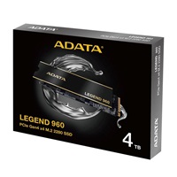ADATA SSD 4TB LEGEND 960, PCIe Gen4 x4, M.2 2280, (R:7400/ W:6800MB/s)