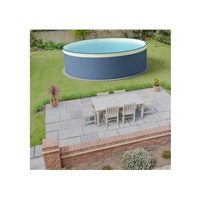 CF nadzemní bazén s ocelovou stěnou - 350 x 90 cm, Antrazit / Sand