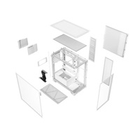 ADATA XPG case INVADER X Mid-Tower, bez zdroje, bez ventilátorů, Bílá