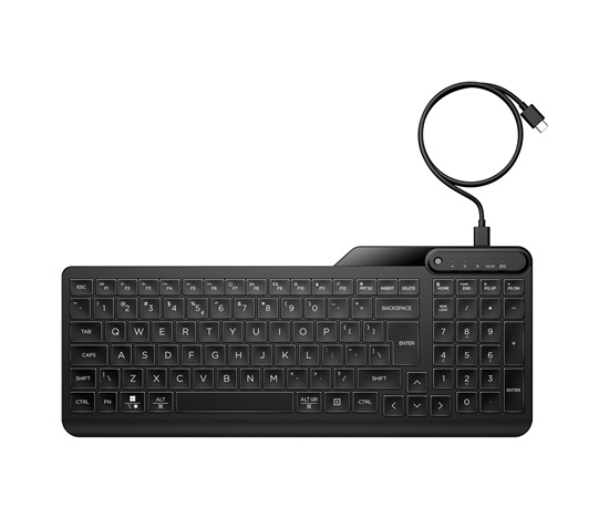 HP 405 Multi-Device Wired Backlit Keyboard CZ/SK