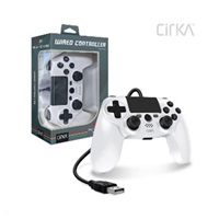 Cirka NuForce Wired Game Controller for PS4/PC/Mac (White)
