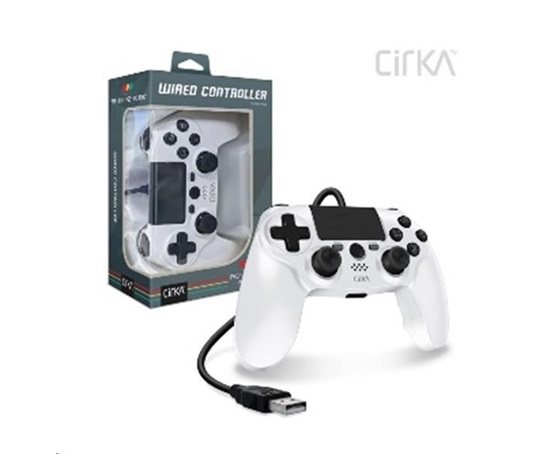 Cirka NuForce Wired Game Controller for PS4/PC/Mac (White)