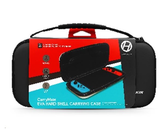 Hyperkin CarryMate EVA Nintendo Switch/OLED/Lite Hard Shell Case (Solid Black)