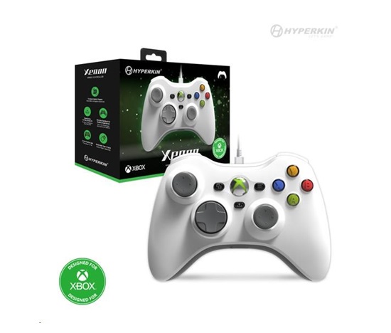 Hyperkin Xenon Wired Controller for Xbox Series|One/Win 11|10 (White) Licensed by Xbox