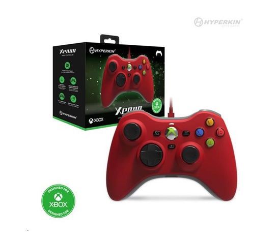 Hyperkin Xenon Wired Controller for Xbox Series|One/Win 11|10 (Red) Licensed by Xbox