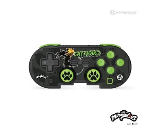 Hyperkin Pixel Art Miraculous Bluetooth Controller for Nintendo Switch/PC/Mac/Android (Cat Noir)