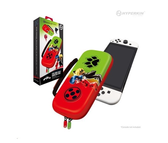 Hyperkin Miraculous EVA Hard Shell Carrying Case for Nintendo Switch/OLED/Lite (Bug & Cat)