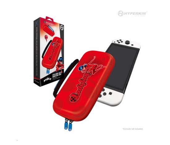 Hyperkin Miraculous EVA Hard Shell Carrying Case for Nintendo Switch/OLED/Lite (Ladybug)