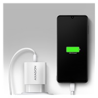 AXAGON ACU-QC18W, nabíječka do sítě 18W, 1x port USB-A, QC3.0/AFC/Apple, bílá
