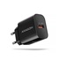 AXAGON ACU-QC18, nabíječka do sítě 18W, 1x port USB-A, QC3.0/AFC/Apple, černá