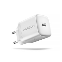 AXAGON ACU-PD20W, nabíječka do sítě 20W, 1x port USB-C, PD3.0/PPS/QC4+/AFC/Apple, bílá