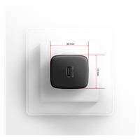 AXAGON ACU-PD20, nabíječka do sítě 20W, 1x port USB-C, PD3.0/PPS/QC4+/AFC/Apple, černá