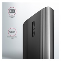 AXAGON EEM2-GTS2, USB-C 10Gbps - M.2 NVMe & SATA SSD kovový THIN box, bezšroubkový