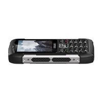 EVOLVEO StrongPhone H1, vodotěsný odolný Dual SIM telefon, černo-stříbrná