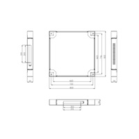 LEXI-Net Podstavec s filtrem pro stojanový rozvaděč 800x800