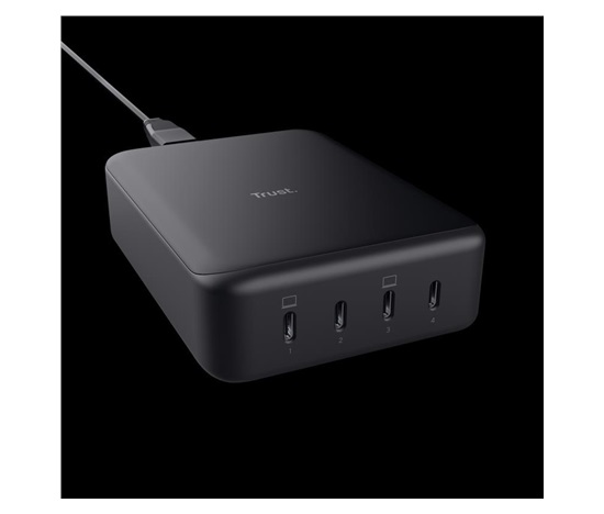 TRUST napájecí adaptér MAXO 240W 4-PORT USB-C DESK CHARGER