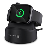 CONNECT IT Bezdrátová nabíječka WatchCharger pro Apple Watch, Černá