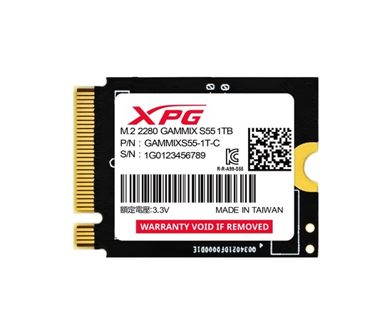 ADATA SSD 2TB XPG GAMMIX S55, PCIe Gen4x4, M.2 2230, (R:5000/ W:3200MB/s)