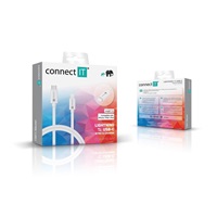 CONNECT IT Wirez USB-C -> Lightning, 27 W, 1m, bílá