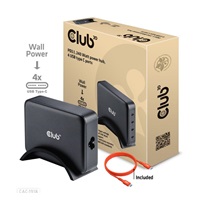 Club3D cestovní nabíječka 240W GaN technologie, 4xUSB-C, PPS + PD 3.1 Support