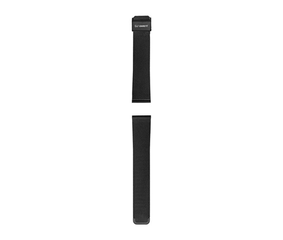 Garett univerzální řemínek 20 mm, černý kovový, typ Mesh
