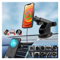 1stCOOL bezdrátová QI nabíječka 15W, magnetická, do auta, MagSafe kompatibilní, bílá