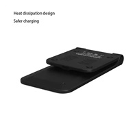 1stCOOL bezdrátová QI nabíječka H18, skládací stojánek, USB-C, černá