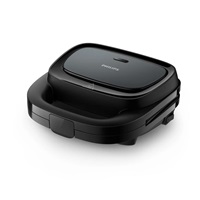 Philips HD2330/90 toustovač, 750 W, kontrolka, přepínač, snadné čištění, černá