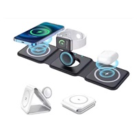 1stCOOL bezdrátová přenosná QI nabíječka 3v1, MagSafe, USB-C, černá